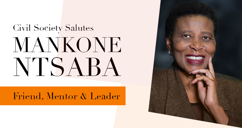 Civil Society Salutes Ms Mankone Ntsaba!